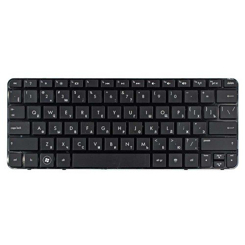 Клавіатура для HP Mini 110-3500 210-2000 210-3000 Compaq Mini CQ10 series, RU (чорна, 645708-251, 650726-251, AENM1700410, Original)