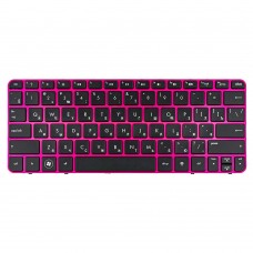 Клавіатура для HP Mini 110-3500 210-2000 210-3000 Compaq Mini CQ10 series, RU (Pink, 645708-251, 650726-251, AENM1700410, Original)