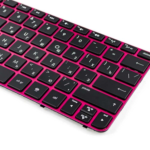 Клавіатура для HP Mini 110-3500 210-2000 210-3000 Compaq Mini CQ10 series, RU (Pink, 645708-251, 650726-251, AENM1700410, Original)