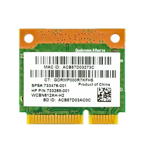 Плата WiFi+Bluetooth QCWB335 для ноутбука HP Pavilion Envy ProBook, (AR9565, 690019-001, 689457-001, 733476-001, 733268-001)