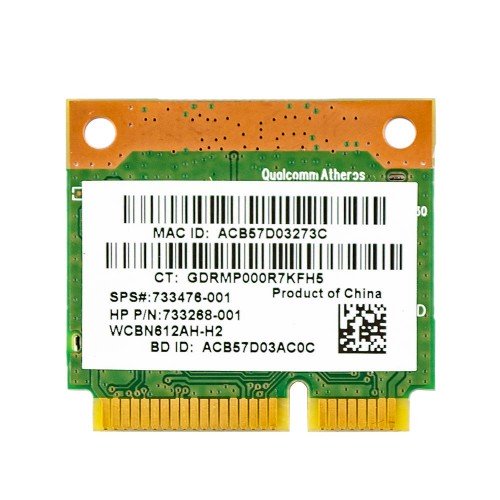 Плата WiFi+Bluetooth QCWB335 для HP Pavilion Envy ProBook, (AR9565, 690019-001, 689457-001, 733476-001, 733268-001)