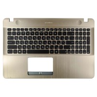 Корпус верхня кришка для Asus X541NA X541NC X541SA X541SC X541UA X541UJ X541UV, RU/UA (GOLD, топкейс з клавіатурою, 90NB0CG1-R31UA0, C Cover, Original)