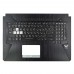 Верхняя крышка для ноутбука Asus TUF Gaming FX705DT series, RU/UA (топкейс с клавиатурой, 90NR02B2-R31UA0, C Cover, Original)