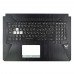 Верхня кришка для ноутбука Asus TUF Gaming FX705DT series, RU/UA (топкейс з клавіатурою, 90NR02B2-R31UA0, C Cover, Original)