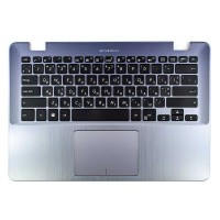 Корпус верхняя крышка для Asus X405UQ X405UA, RU/UA, (топкейс+клавиатура+тачпад, 90NB0FA8-R30260, C Cover, Original)