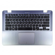Корпус верхняя крышка для Asus X405UQ X405UA, RU/UA, (топкейс+клавиатура+тачпад, 90NB0FA8-R30260, C Cover, Original)