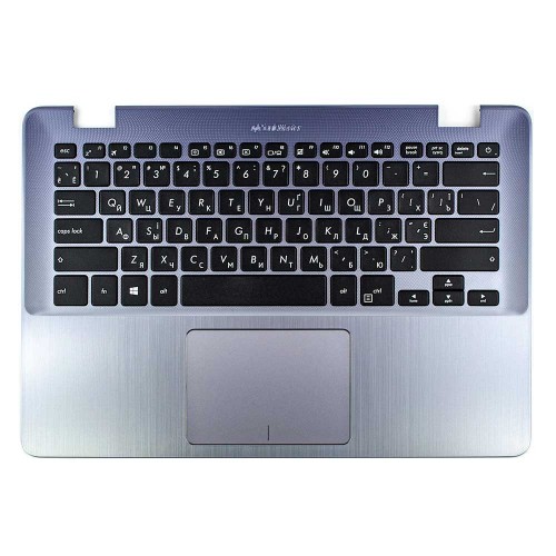 Корпус верхня кришка для ноутбука Asus X405UQ X405UA, RU/UA (топкейс+клавіатура+тачпад, 90NB0FA8-R30260, C Cover, Original)