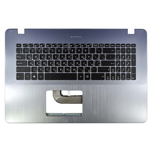 Верхня кришка для ноутбука Asus A705 F705 R702 X705 series, RU/UA (Topcase+KB, Backlit, 90NB0EW2-R31UA0, Original)