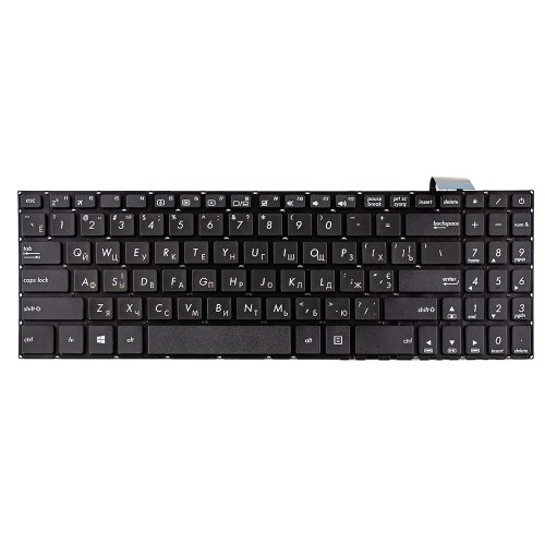 Клавиатура для ноутбука Asus X570 X570U X570UD X570Z X570ZD X570D X570DD series, RU/UA, черная