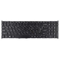 Клавіатура для Acer Spin SP515-51N SP515-51GN, RU/UA, (Black, Backlit, Original)