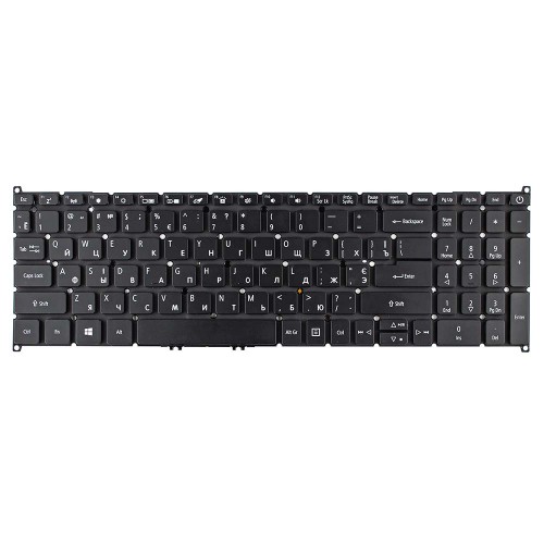 Клавиатура для ноутбука Acer Spin SP515-51N SP515-51GN, RU/UA, (Black, Backlit, Original)