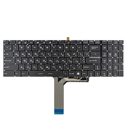 Клавиатура для ноутбука MSI GT72 GS60 GS70 WS60 GE72 GE62, RU/UA, (черная, с подсветкой)