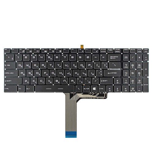 Клавиатура для ноутбука MSI GT72 GS60 GS70 WS60 GE72 GE62, RU/UA, (черная, с подсветкой)