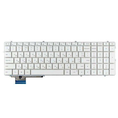 Клавіатура для ноутбука Xiaomi RUBY 15.6", RU/UA, White