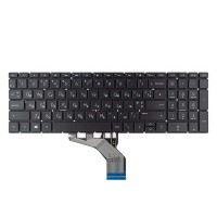 Клавіатура для HP Pavilion 15-DA 15-DB 15-DX 15-DR 15-DW 15-CX 15-CS, 250 255 G7, RU/UA, (чорна, з підсвіткою)