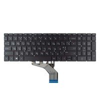 Клавіатура для HP Pavilion 15-DA 15-DB 15-DX 15-DR 15-DW 15-CX 15-CS, 250 255 G7, RU/UA, (чорна, з підсвіткою)