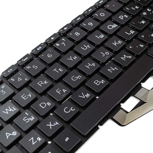 Клавіатура для ноутбука HP Pavilion 15-DA 15-DB 15-DX 15-DR 15-DW 15-CX 15-CS, 250 255 G7, RU/UA, (чорна, з підсвіткою)