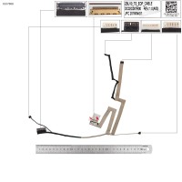 Шлейф матриці для Dell Latitude E7450 E7440 series, (eDP 30pin, Touch, 0NMWV2, DC02C007R00, ZBU10-TS)