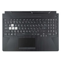 Корпус верхня кришка для Asus FX506HC FX506HE series, RU (топкейс+клавіатура, 1-Zone RGB, 90NR0703-R30RU1, Original)