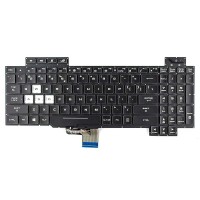 Клавіатура для Asus G715GV G715GW GL704GV GL704GW series, US, (чорна, з кольоровою підсвіткою)