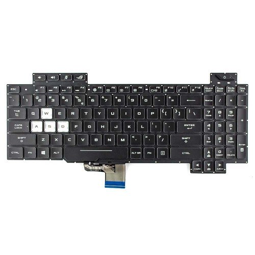 Клавиатура для ноутбука Asus G715GV G715GW GL704GV GL704GW series, US, (черная, с цветной подсветкой)