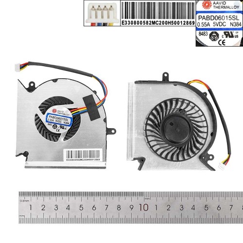 Вентилятор для ноутбука MSI GE75VR GP75VR GE63VR GP63VR GV63VR GE73VR GL73VR, (для GPU, Version 2, Аналог)