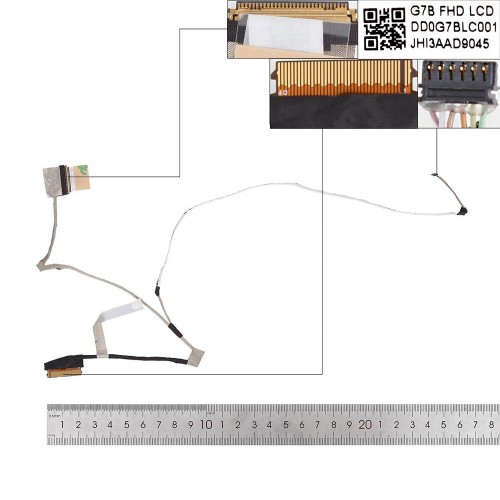 Шлейф матриці для ноутбука HP Pavilion 15-CW 15-CS TPN-Q208 TPN-Q210 series, (eDP 30pin, DD0G7BLC011, DD0G7BLC001)