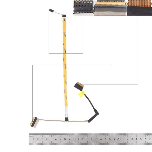 Шлейф матрицы для ноутбука HP 15-DW 15S-DR 15S-DU series, (eDP 40pin, GPT52, LA-K201P, DC02C00QK00)