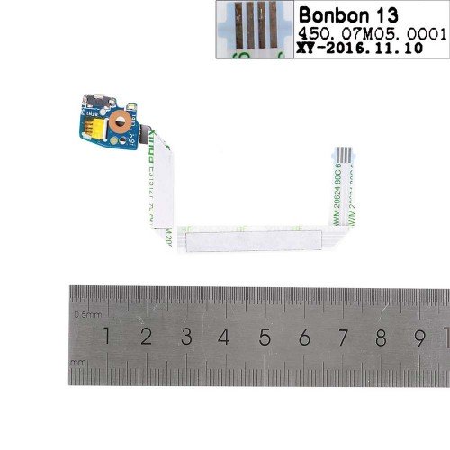 Кнопка увімкнення з шлейфом для HP Pavilion x360 Convertible 11-U 13-U 13T-U M3-U, 856017-001, 450.07M05.0001