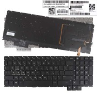 Клавиатура для HP Omen 15-CE 15T-CE series, RU, (Black, RGB Backlit)