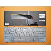 Клавіатура для Dell Inspiron 15-7000 Series 7537, US, (срібляста, з підсвіткою)