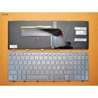 Клавіатура для Dell Inspiron 15-7000 Series 7537, US, (срібляста, з підсвіткою)