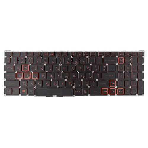 Клавиатура для ноутбука Acer AN515-43 AN515-54 AN515-55 AN517-51 PH315-52 PH315-53, RU/UA, (Black/Red, Red backlight) Клавиатура для ноутбука Acer AN515-43 AN515-54 AN515-55 AN517-51 PH315-52 PH315-53, RU/UA, (Black/Red, Red backlight)