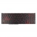Клавиатура для ноутбука Acer AN515-43 AN515-54 AN515-55 AN517-51 PH315-52 PH315-53, RU, (Black/Red, Red backlight, Original)