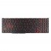 Клавіатура для ноутбука Acer AN515-43 AN515-54 AN515-55 AN517-51 PH315-52 PH315-53, RU, (Black/Red, Red backlight, Original)