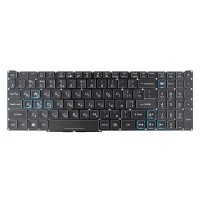 Клавиатура для Acer AN515-43 AN515-54 AN515-55 AN517-51 PH315-52 PH315-53, RU/UA, (Black/White/Blue, RGB-backlit, Original)