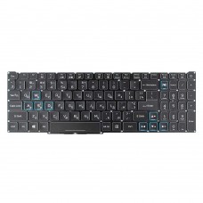 Клавиатура для Acer AN515-43 AN515-54 AN515-55 AN517-51 PH315-52 PH315-53, RU/UA, (Black/White/Blue, RGB-backlit, Original)