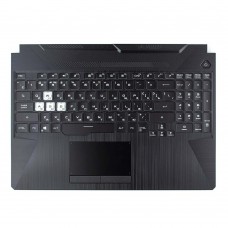 Корпус верхня кришка для Asus FA506 FA566 FX506 FX566 TUF506 TUF566 series, RU (топкейс з клавіатурою з 1-Zone RGB підсвічуванням, 90NR03M1-R31RU0, C Cover, Original)