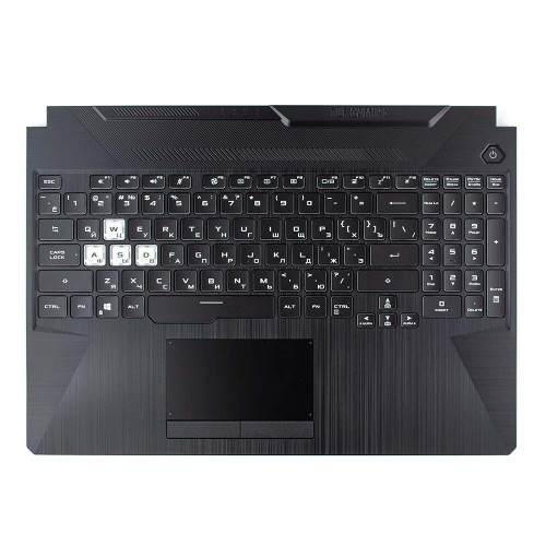 Корпус верхняя крышка для ноутбука Asus FA506 FA566 FX506 FX566 TUF506 TUF566 series, RU (топкейс с клавиатурой с 1-Zone RGB подсветкой, 90NR03M1-R31RU0, C Cover, Original)