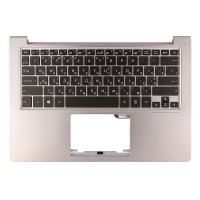 Корпус верхня кришка для Asus UX303UA BX303UA RX303UA U303UA series, RU/UA, (Silver, топкейс з клавіатурою, 90NB08V2-R31UA0, C Cover, Original)