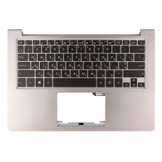 Корпус верхняя крышка для Asus UX303UA BX303UA RX303UA U303UA series, RU/UA, (Silver, топкейс с клавиатурой, 90NB08V2-R31UA0, C Cover, Original)