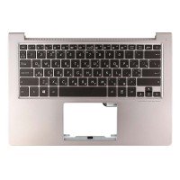 Корпус верхня кришка для Asus UX303UA BX303UA RX303UA U303UA series, RU/UA, (Silver, топкейс з клавіатурою, 90NB08V2-R31UA0, C Cover, Original)