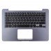 Корпус верхня кришка для Asus X406UA S406UA series, RU/UA, (топкейс з клавіатурою з підсвіткою, 90NB0FX2-R31UA0, C Cover, Original)