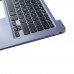 Корпус верхня кришка для Asus X406UA S406UA series, RU/UA, (топкейс з клавіатурою з підсвіткою, 90NB0FX2-R31UA0, C Cover, Original)