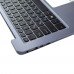Корпус верхня кришка для Asus X406UA S406UA series, RU/UA, (топкейс з клавіатурою з підсвіткою, 90NB0FX2-R31UA0, C Cover, Original)