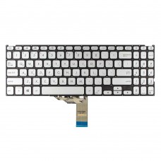 Клавиатура для Asus A512 F512 K512 S512 X512 series, RU/UA, серебристая Клавиатура для Asus A512 F512 K512 S512 X512 series, RU/UA, серебристая
