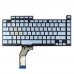 Клавіатура для ноутбука Asus G531GU GL531GU PX531GU G531GD G531GT series, RU/UA, (silver-blue, RGB підсвітка)