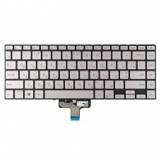Клавиатура для Asus UX435EAL UX435EG UX435EA UX435EGL series, RU/UA, (silver, с подсветкой)