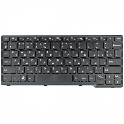 Клавиатура для ноутбука Lenovo IdeaPad S110 S200 S206, Black, RU, (Версия 2)