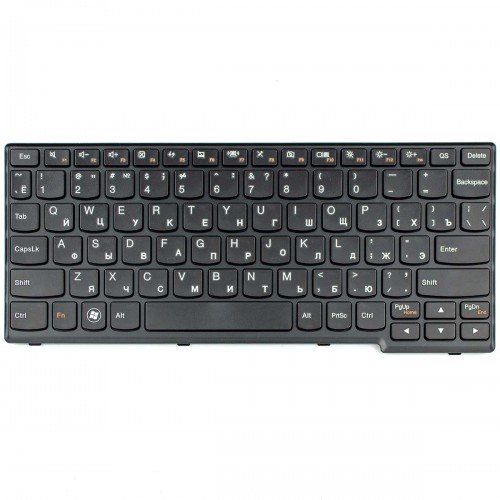 Клавіатура для Lenovo IdeaPad S110 S200 S206, Black, RU, (Версия 2)